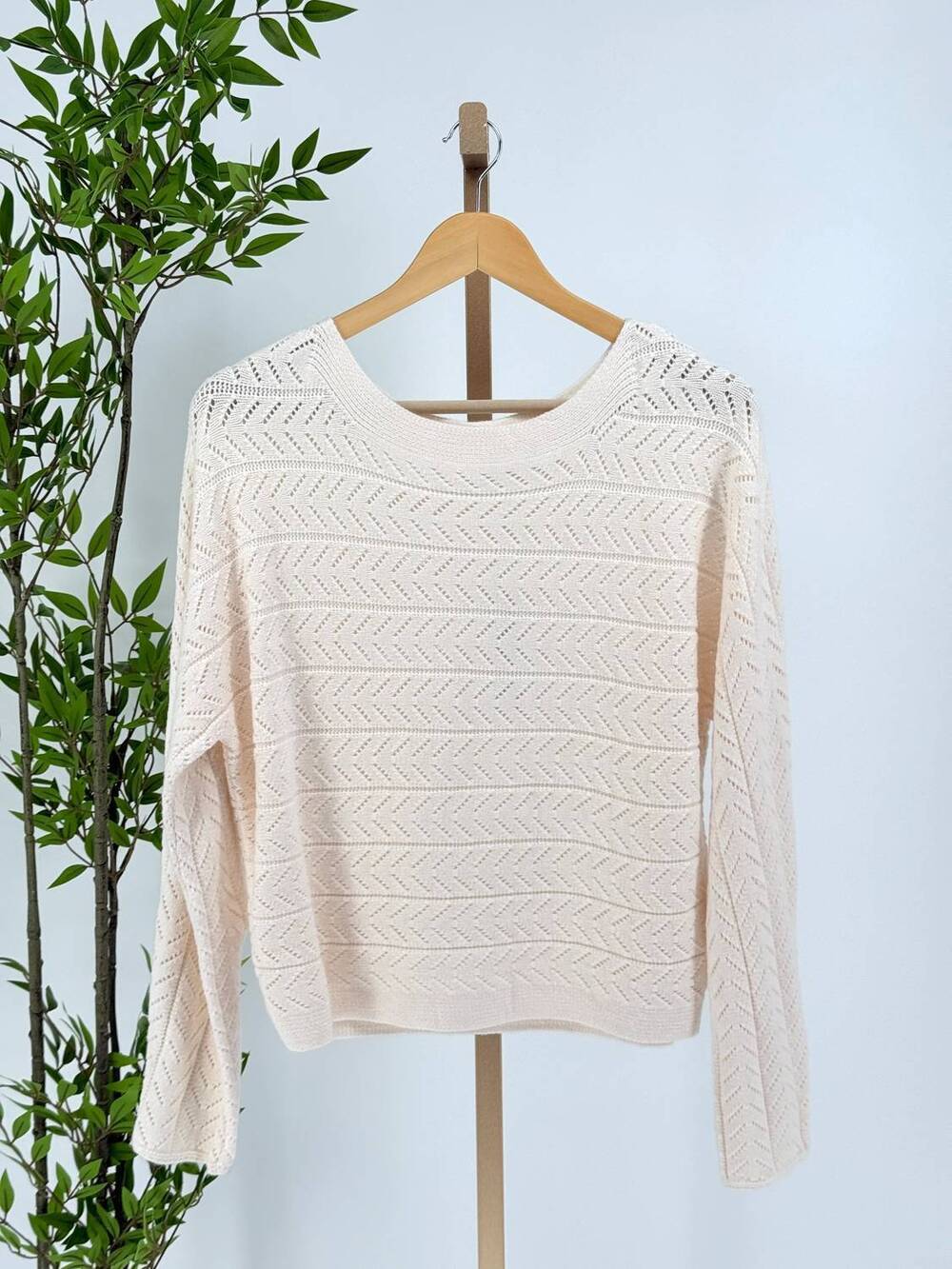 NEW BLUIVY women's soft symphony sweater in ecru